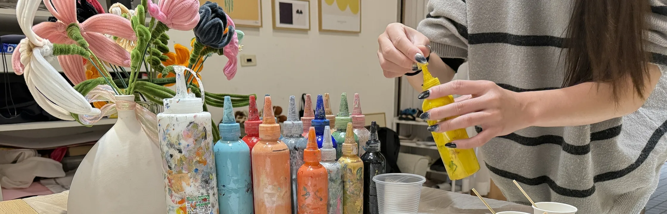 【Jozart Studio】肌理畫、流體畫輕鬆上手！老師人美又細心教學