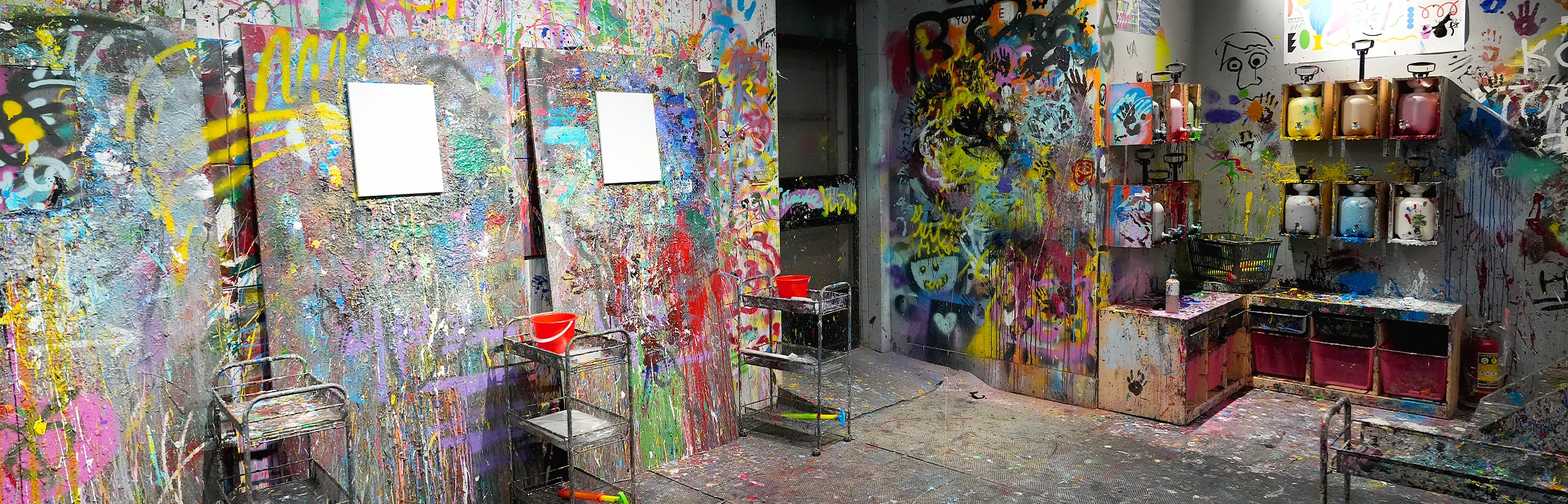 【大天才動感の沙龍】就是要髒才舒壓！放肆揮灑藝術的行動繪畫空間！潑畫體驗、價格