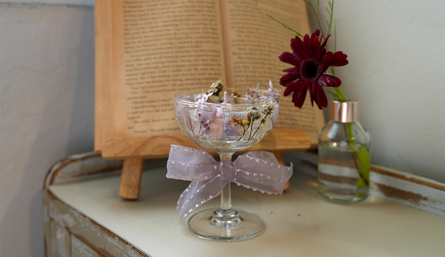 【不只是花實驗室】永生花擴香瓶X水晶燭台，質感滿分的手作蠟燭體驗！近前金、漢神百貨