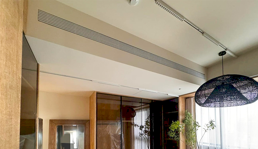 【鼎宸】專業空調安裝團隊，吊隱式機型施工細節分享！態度滿分