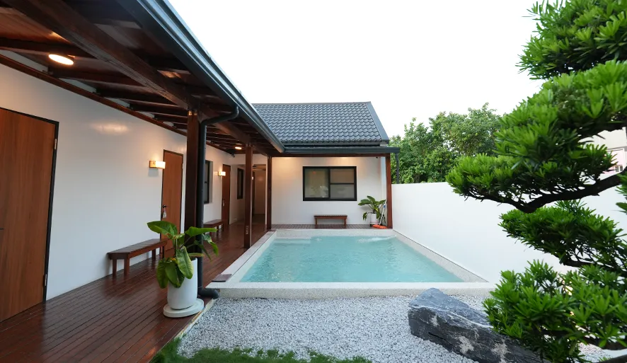 【九坪別院】開箱日式質感民宿！享受獨立泳池、禪意造景庭園