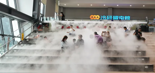 【冷研碳索館】全台首座氣體觀光工廠！乾冰瀑布、泡泡樹大人小孩嗨翻