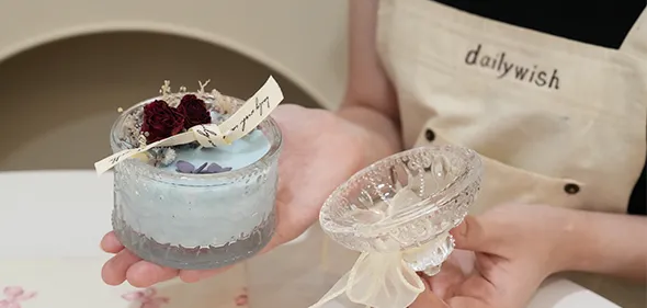 【DAILYWISH】奶油蛋糕與乾燥花香蠟燭，手作獨一無二的香氛日常！