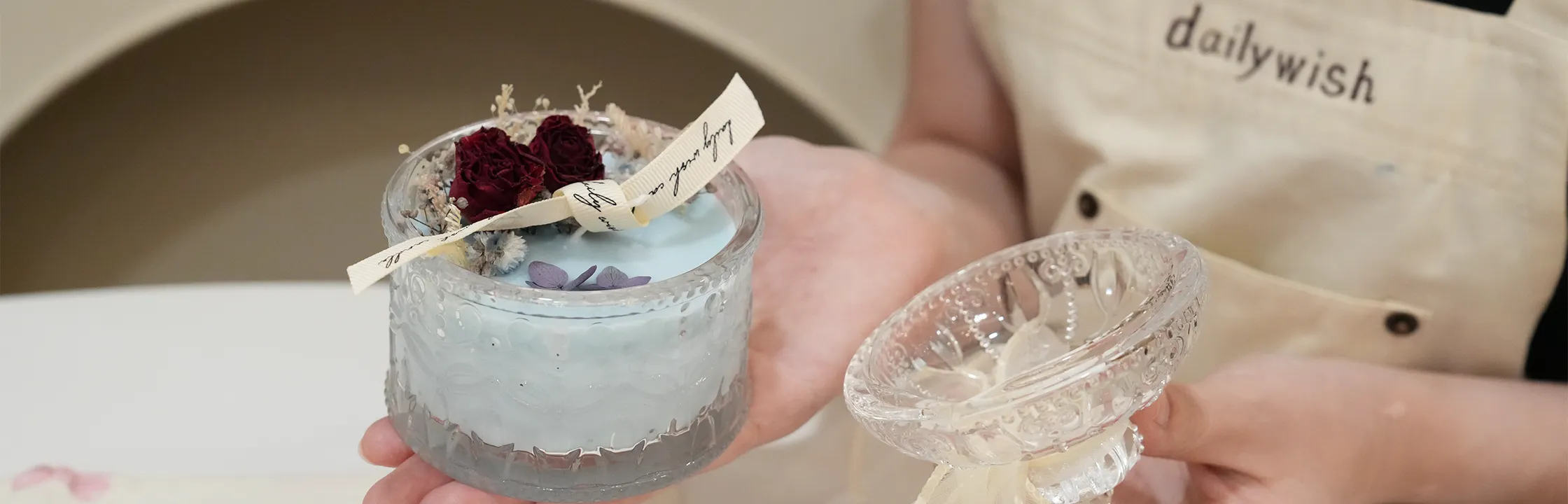 【DAILYWISH】奶油蛋糕與乾燥花香蠟燭，手作獨一無二的香氛日常！