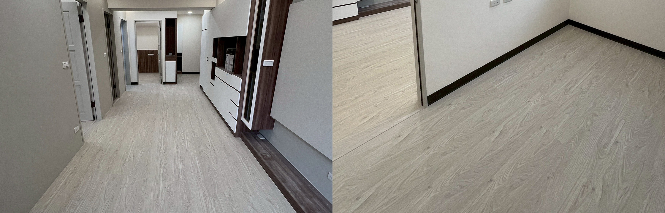 【郭匠家飾】全室地面翻新，淺色木紋提升空間質感！