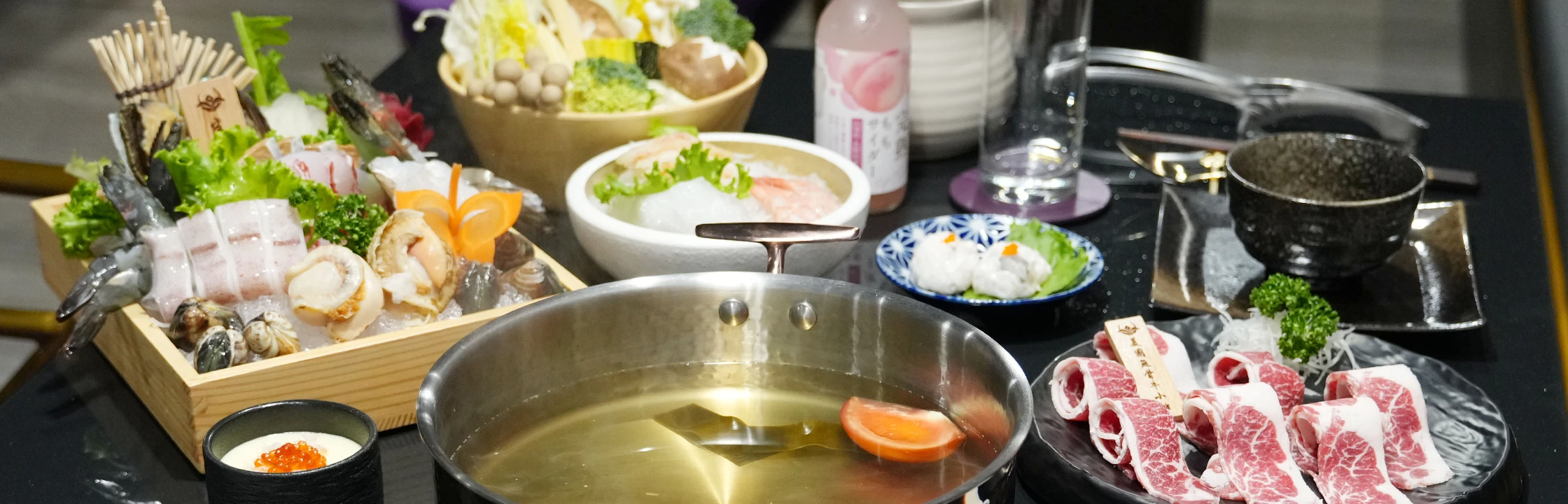 【京半鍋物】林百貨旁套餐式精緻火鍋！海陸雙享，雜炊超美味