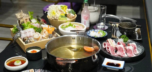 【京半鍋物】林百貨旁套餐式精緻火鍋！海陸雙享，雜炊超美味